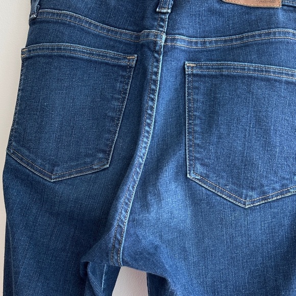 Madewell 10” High Riser Skinny Skinny Dark Wash Jeans, Size 28 - Picture 14 of 16